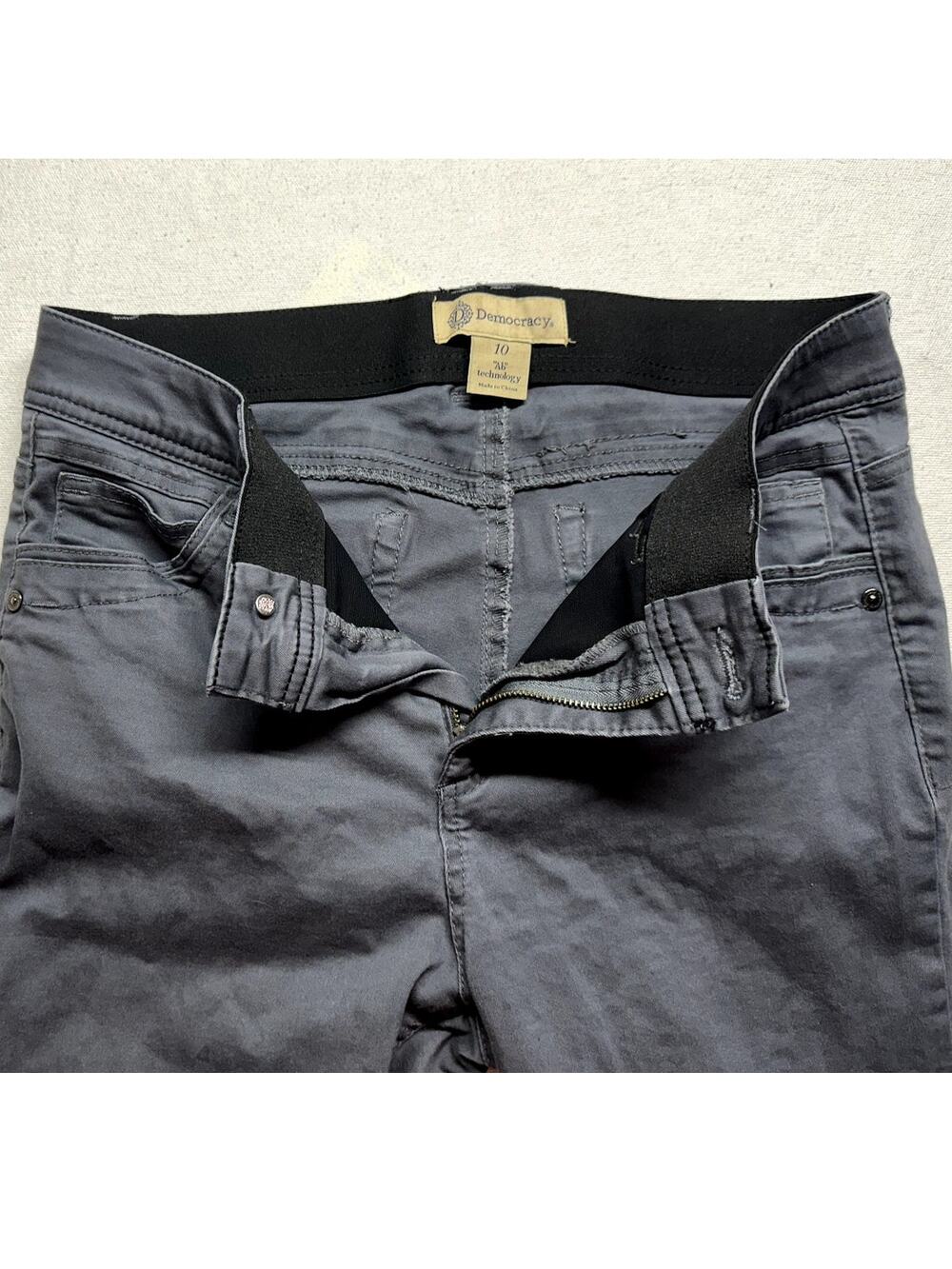 Democracy "Ab"solution Faded Black Skinny Jeans Size 10